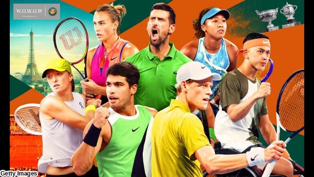 🈠🈢全仏オープンテニス　予選　第１日　男女シングルス予選１回戦🈕