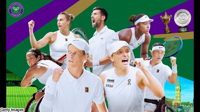 🈠🈢ウィンブルドンテニス　予選　第３日　男女シングルス予選２回戦🈕